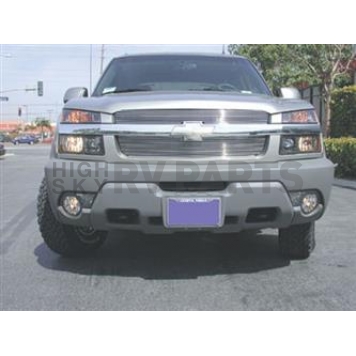 T-Rex Truck Products Grille Insert - Horizontal Bar Rectangular Polished Aluminum - 21085