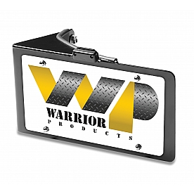 Warrior Products License Plate Bracket - Steel Black - 1563