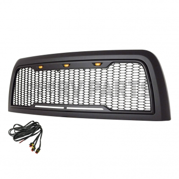 Paramount Automotive Grille - Matte Black ABS Plastic - 410176MB