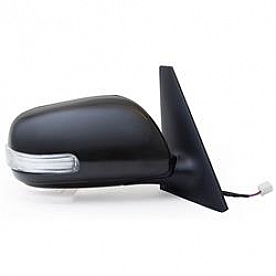 K-Source Exterior Mirror Electric OEM Black Single - 70143T