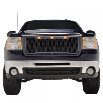 Paramount Automotive Grille - Matte Black ABS Plastic - 410179MB-3