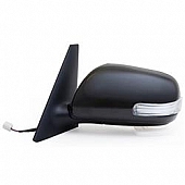 K-Source Exterior Mirror Electric OEM Black Single - 70144T