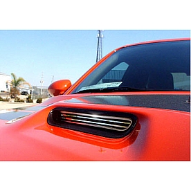 American Car Craft Hood Scoop Grille Insert - Hood Scoop Billet Polished Stainless Steel - 152012