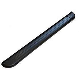 Romik USA Running Board Black Anodized Aluminum Stationary - 23015419