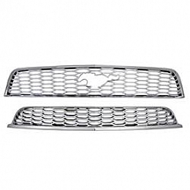 Bully Truck Grille Insert - Triple Chrome Plated ABS Plastic - GI105
