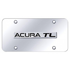 Automotive Gold License Plate - Acura TL Stainless Steel - ATLNCC