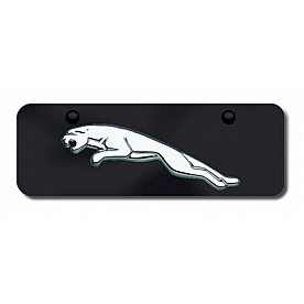 Automotive Gold License Plate - Jaguar Logo Stainless Steel - JAGGBM