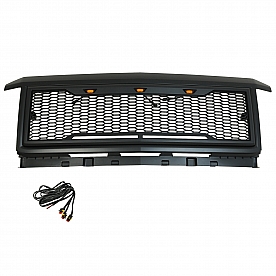Paramount Automotive Grille - Matte Black ABS Plastic - 410190MB