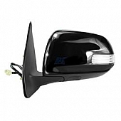 K-Source Exterior Mirror Electric Rectangular Black Single - 70150T
