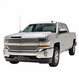 Paramount Automotive Grille Insert - Polished Aluminum 4 Millimeter Horizontal Style - 360243