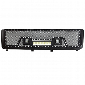 Paramount Automotive Grille - Powder Coated Black Stainless Steel - 480835