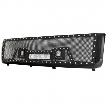 Paramount Automotive Grille - Powder Coated Black Stainless Steel - 480835-2