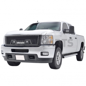 Paramount Automotive Grille - Powder Coated Black Stainless Steel - 480835-5