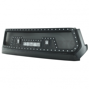 Paramount Automotive Grille - Powder Coated Black Stainless Steel - 480846-2