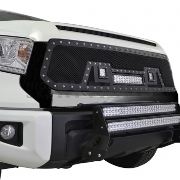 Paramount Automotive Grille - Powder Coated Black Stainless Steel - 480846-3