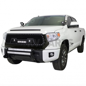 Paramount Automotive Grille - Powder Coated Black Stainless Steel - 480846-4