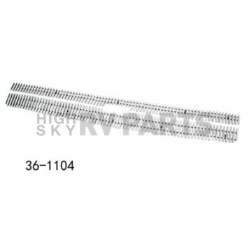 Paramount Automotive Grille Insert - Polished Aluminum 8 Millimeter Vertical Style - 361104