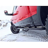 N-Fab Nerf Bar - Truck Wheel to Wheel Black Matte Textured Powder Coated Steel Round - D1589CCTX