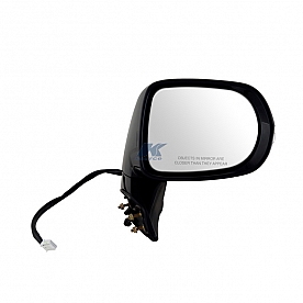 K-Source Exterior Mirror Electric Rectangular Black Single - 70161T