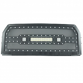 Paramount Automotive Grille - Gloss Black ABS Plastic - 480850