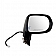 K-Source Exterior Mirror Electric Rectangular Black Single - 70163T