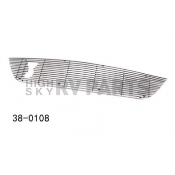 Paramount Automotive Grille Insert - Polished Aluminum 4 Millimeter Horizontal Style - 380108