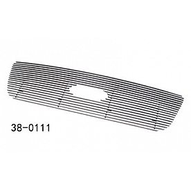 Paramount Automotive Grille Insert - Polished Aluminum 4 Millimeter Horizontal Style - 380111