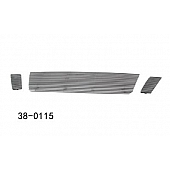 Paramount Automotive Grille Insert - Polished Aluminum 4 Millimeter Horizontal Style - 380115