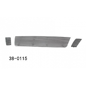Paramount Automotive Grille Insert - Polished Aluminum 4 Millimeter Horizontal Style - 380115