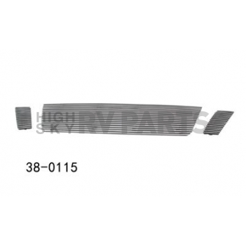 Paramount Automotive Grille Insert - Polished Aluminum 4 Millimeter Horizontal Style - 380115