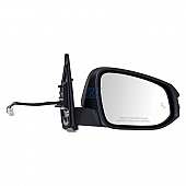 K-Source Exterior Mirror Electric OEM Black Single - 70173T