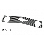 Paramount Automotive Grille Insert - Polished Aluminum 4 Millimeter Horizontal Style - 380118