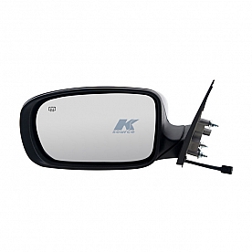 K-Source Exterior Mirror Power OEM Black Single - 60604C