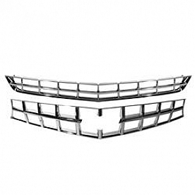 Bully Truck Grille Insert - Black Chrome ABS Plastic - GI86BC