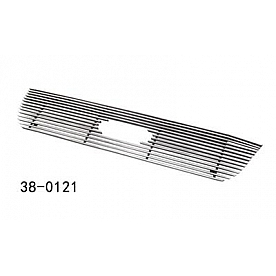 Paramount Automotive Grille Insert - Polished Aluminum 4 Millimeter Horizontal Style - 380121