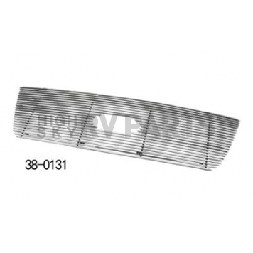 Paramount Automotive Grille Insert - Polished Aluminum 4 Millimeter Horizontal Style - 380131