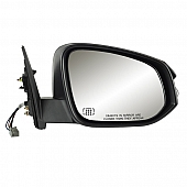 K-Source Exterior Mirror Electric OEM Black Single - 70183T