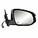 K-Source Exterior Mirror Electric OEM Black Single - 70183T