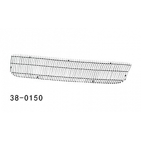 Paramount Automotive Grille Insert - Polished Aluminum 4 Millimeter Vertical Style - 380150