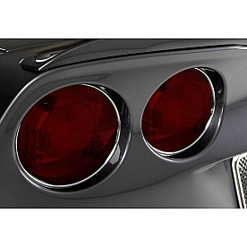 American Car Craft Tail Light Molding - Chrome Plated Vinyl Silver - 042089