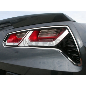 American Car Craft Tail Light Molding - Polished Stainless Steel Silver - 052013