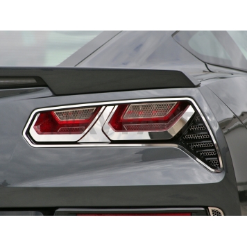 American Car Craft Tail Light Molding - Polished Stainless Steel Silver - 052013-1