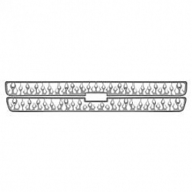 Bully Truck Grille Insert - Black Powder Coated Steel - SG142B