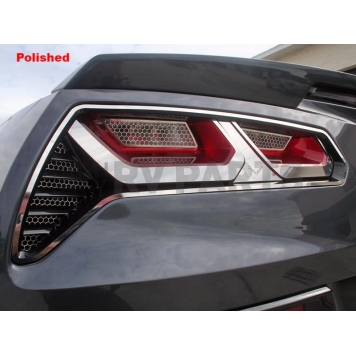 American Car Craft Tail Light Molding - Polished Stainless Steel Silver - 052047P-1