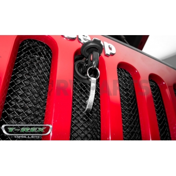 T-Rex Truck Products Grille Insert - Mesh Rectangular Black Powder Coated Steel - 46482-1