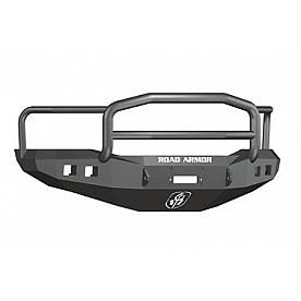 Road Armor Bumper Stealth Lonestar 1-Piece Design Steel Black - 407R5B