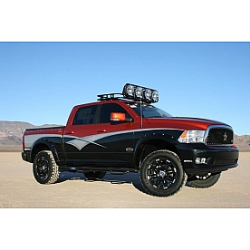 N-Fab Nerf Bar - Truck Wheel to Wheel Black Gloss Powder Coated Steel Round - D0994CC6