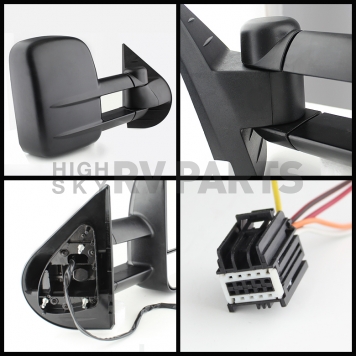 Xtune Exterior Towing Mirror Manual Rectangular Single - 9925009-1