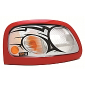 GT Styling Headlight Cover - Composilite Clear With Black Design Set Of 2 - 967707