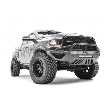 Fab Fours Bumper Vengeance 1-Piece Design Steel Black - DR16V40611-1